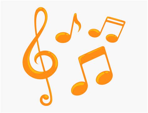 Colorful Music Note Png Music Notes Orange Music Notes Clipart
