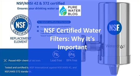 nsf certified water filters why it s important water treatment