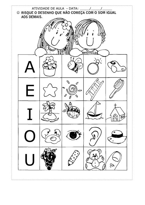 Atividades Com Vogais Para Alfabetização Infantil Plantão Blog