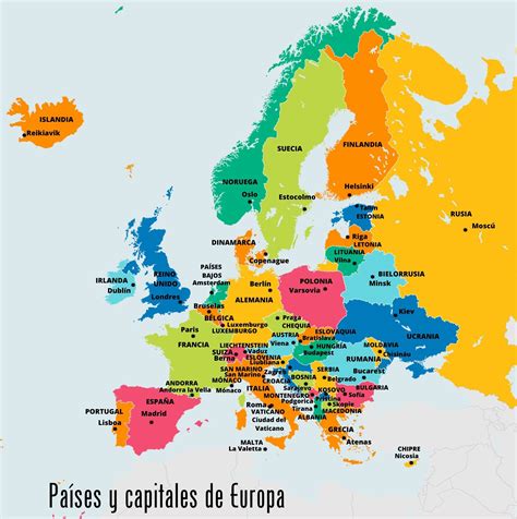 Países De Europa Y Sus Capitales Listado Completo Significados