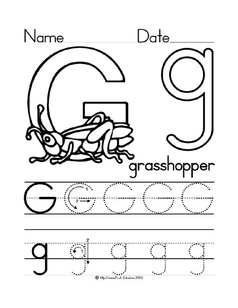 16 Best Images Of Traceable Letter G Worksheet Letter G Tracing