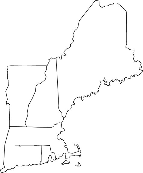 New England Map Outline ~ Cvln Rp