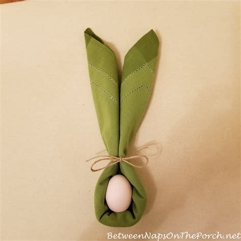 Adorable Bunny Napkin Fold So Easy And So Fast To Make Easter Napkin