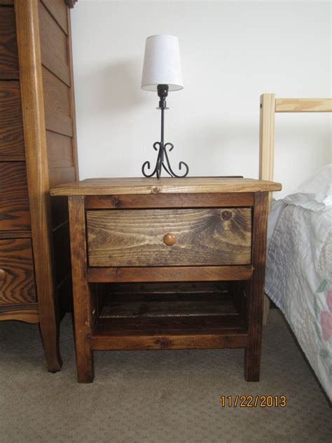 Reclaimed Wood Bedside Table Ana White