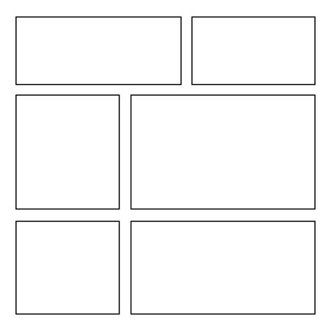 7 Best Images Of Printable Comic Book Layout Template