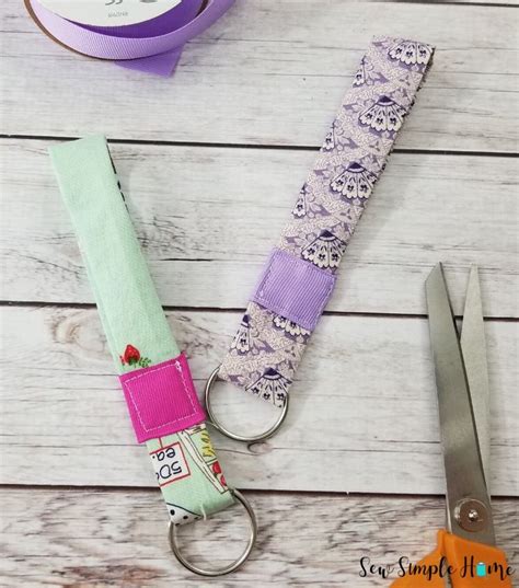How To Make Fabric Keychains Sew Simple Home