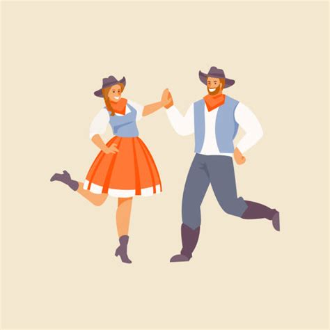 Clip Art Of A Square Dance Illustrations Royalty Free Vector Graphics