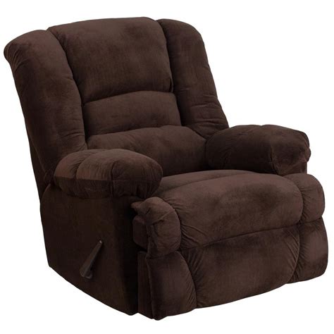 Shop for and buy rocker recliner chair online at macy's. Flash Furniture Contemporary Dynasty Chocolate Microfiber ...