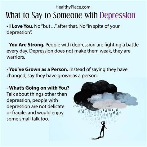 Nice Things To Say When Someone Is Depressed