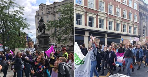 Lesbian Strength March Through Leeds City Centre Challenged By Trans