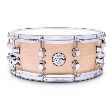 Mapex Mpx Series Birch Snare Drum Gloss Natural Finish 14 X 55