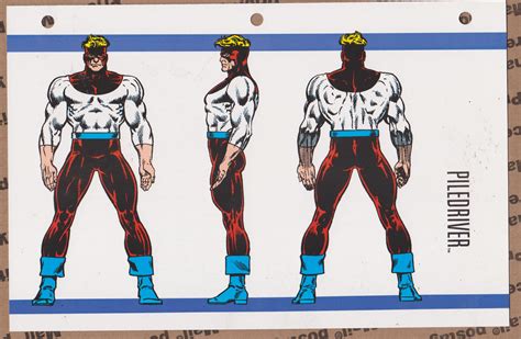 Official Handbook Of The Marvel Universe Sheet Piledriver Comic