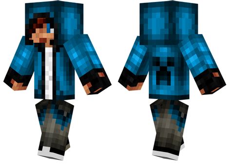 Blue Hoodie Minecraft Skins