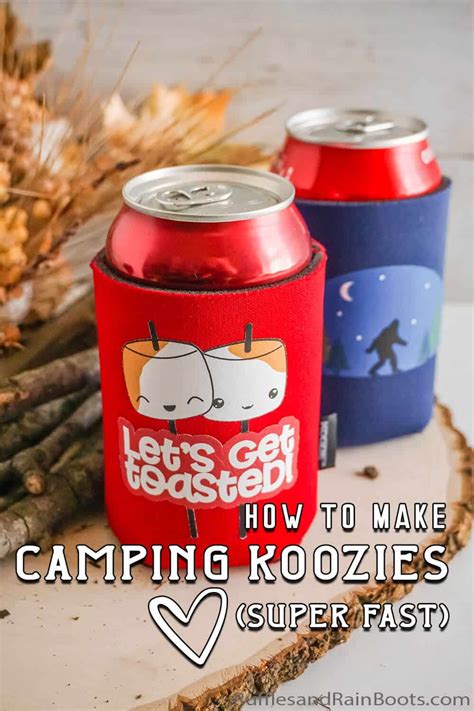 Fun Camping Koozies With The Easypress Mini And Printable Vinyl