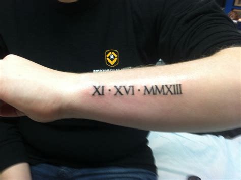 Roman numeral tattoo on forearm. Roman Numeral Tattoos Designs, Ideas and Meaning | Tattoos ...