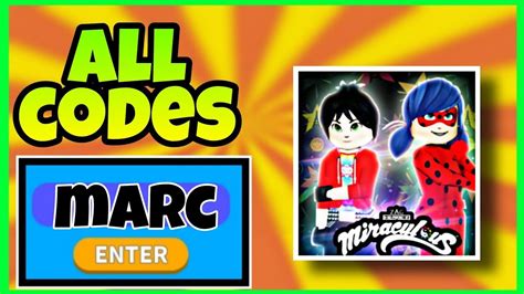 Marc Miraculous Rp Codes Marc Update All Working Codes Miraculous