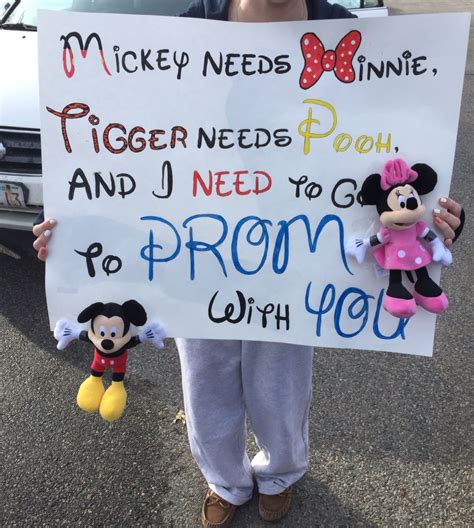 my disney promposal poster cute prom proposals disney prom prom posters