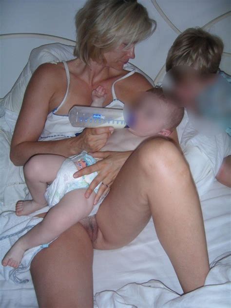 Mom Breastfeeding During Sex
