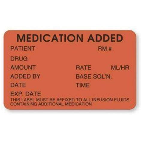 United Ad Label Medication Added Label Each Model Hh506 Walmart