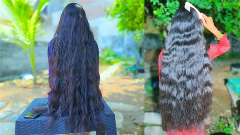 After Hair Wash Dry Long Hair Combing Morning To Night Routine