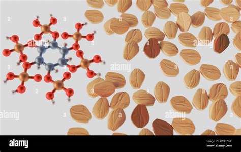 3d Rendering Of Phytate Also Known As Phytic Acid Its Found In Seeds