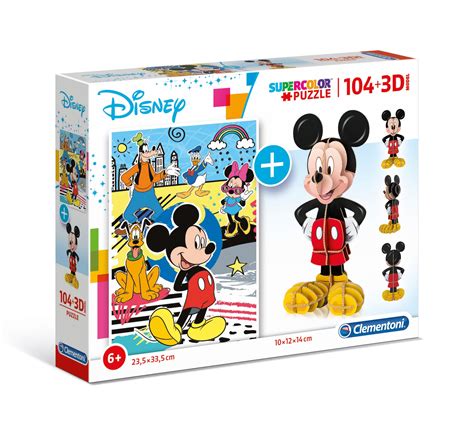 Disney puzzle ise her yaş grubundaki çocuklar için vazgeçilmez modeller arasında yer alır. Disney Mickey Mouse - 104 pcs - Puzzle 104 + 3D Model ...
