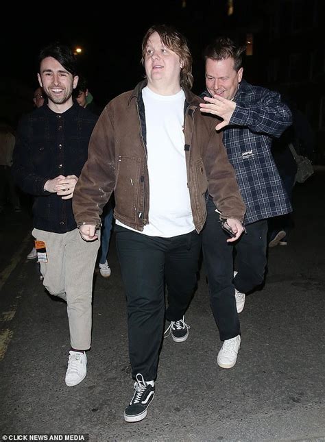 Lewis Capaldi Looks Worse For Wear As He Leaves Ed Sheeran Gig