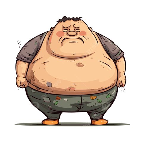 رسم كاريكتوري ، تصوير لرجل سمين المتجه سمين قصاصة فنية كرتون Png