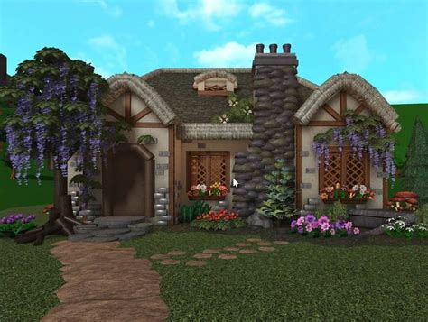 Darrick On X Bloxburg Cottage Forest Cottage Colonial House Exteriors