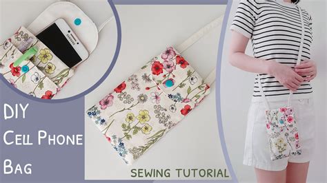 How To Sew A Cell Phone Bag Diy Cell Phone Bag Diy Phone Pouch Easy Phone Bag Sewing