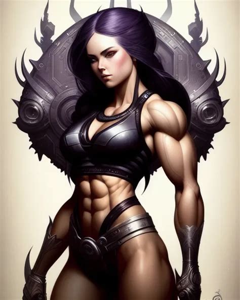 Ultimate Warrior Body Builder Anna Ai Photo Generator Starryai