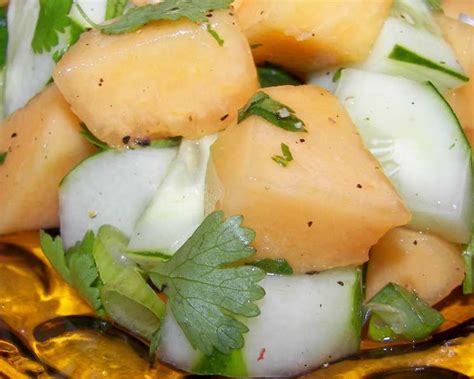 Refreshing Cantaloupe And Cucumber Salad Recipe