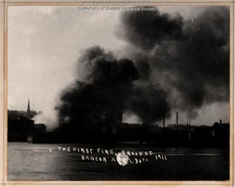 Beginning Of The Bangor Fire 1911 Maine Memory Network
