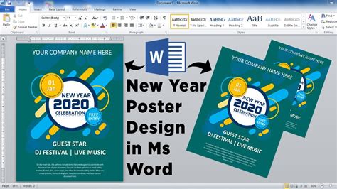 Synthesize 15 Articles How To Create A Poster In Word Latest