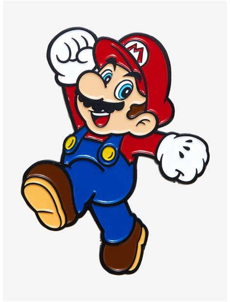 Nintendo Super Mario Bros Leaping Mario Enamel Pin Boxlunch