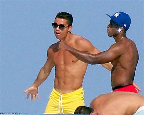 Y M C A Shirtless Cristiano Ronaldo Shows Off His Cheesy Dance Moves As He Tops Up His Tan In