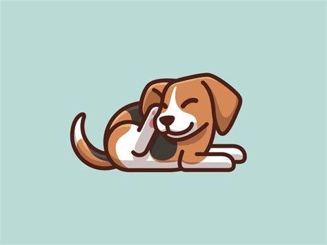 Beagle Dog Scratching Cute Dog Drawing Beagle Art Dog Drawing