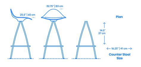 Stools Dimensions And Drawings