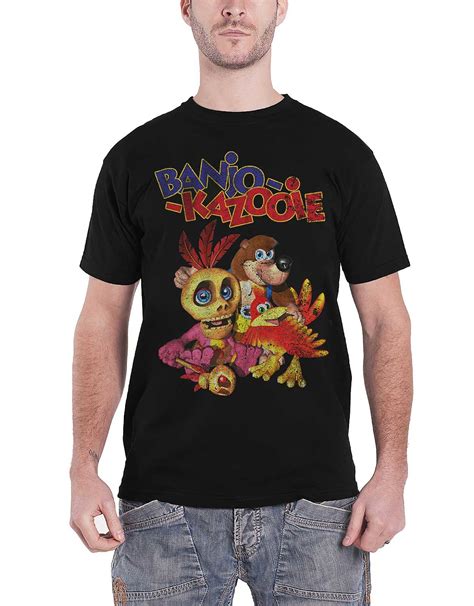 Buy Banjo Kazooie T Shirt Rare Distressed Logo New Official Nintendo