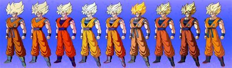Goku Colors Comparisons 2 By Gigagoku30 On Deviantart Goku Color