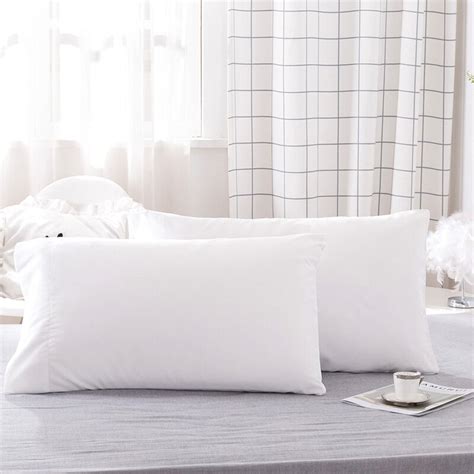 2pcs 5076cm50101cm Solid Rectangle Pillow Cases For Homehotel Pillowcases Without Pillow