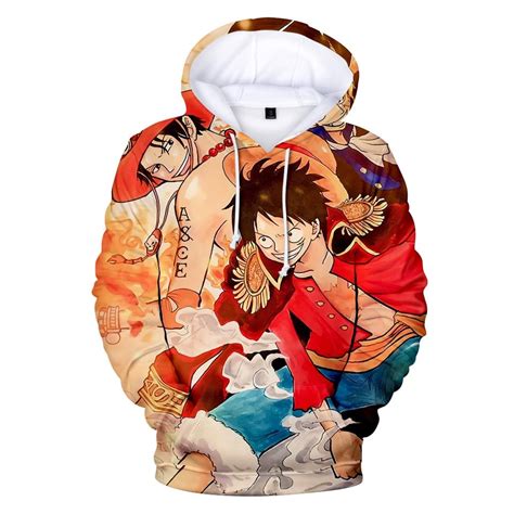 One Piece Merch Monkey D Luffy And Portgas D Ace Hoodie Anm0608