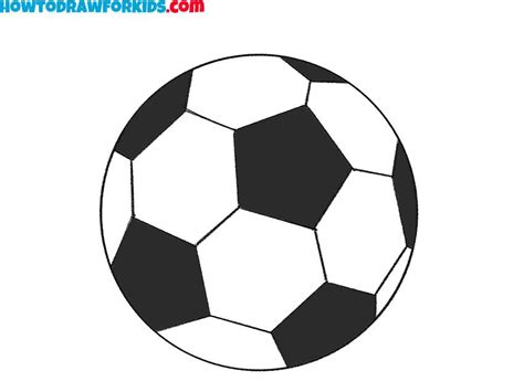 How To Draw A Football Easy Drawing Tutorial For Kids Football