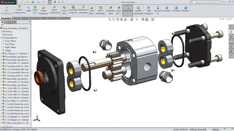 Solidworks Tutorial How To Make Hydraulic Pump In Solidworks