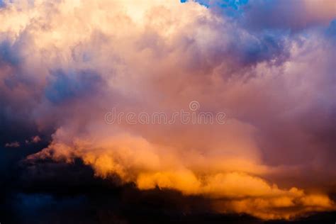 Dramatic Sunset Sky Stock Image Image Of Dramatic Colored 60207323