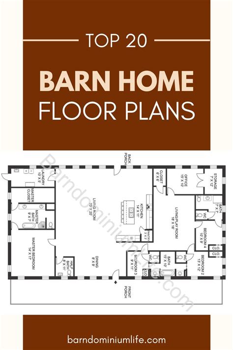 Here You Can Find The Top 20 Most Popular Barn Home Floor Plans To