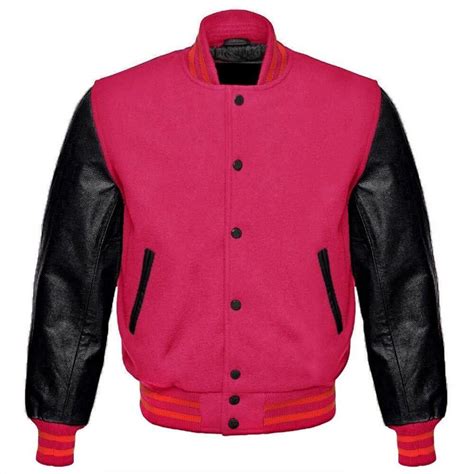 Pink Letterman Jacket Buy Pink Letterman Jacket With Free Shipping