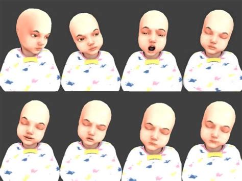Rebekhanasims Sims 4 Pose Baby Face Newborn