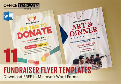 11 Free Fundraiser Flyer Templates In Ms Word Format