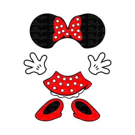 2-for-1 / Disney Mickey Mouse Body SVG Minnie Mouse Svg - Etsy